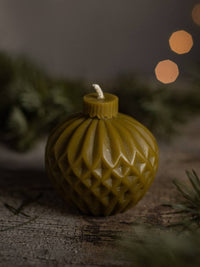 Set of bee candles "Christmas Balls"